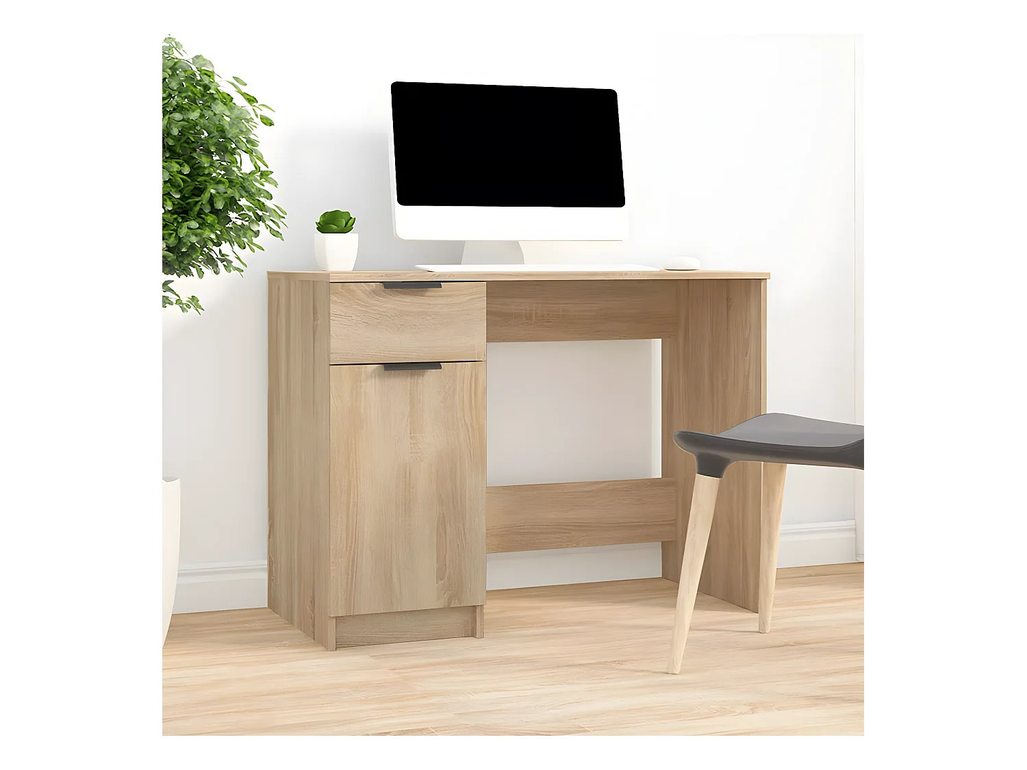Bureau Chêne sonoma 100x50x75 cm Bois d'ingénierie