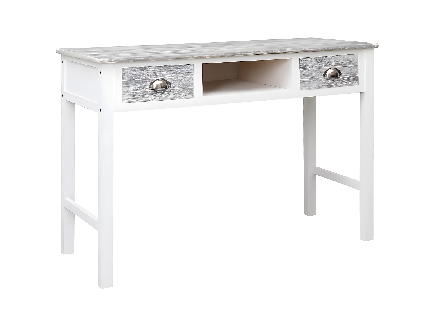 Bureau Gris 110x45x76 cm Bois