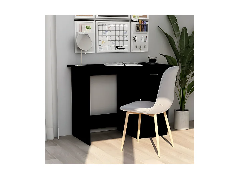Bureau Noir 100 x 50 x 76 cm Aggloméré