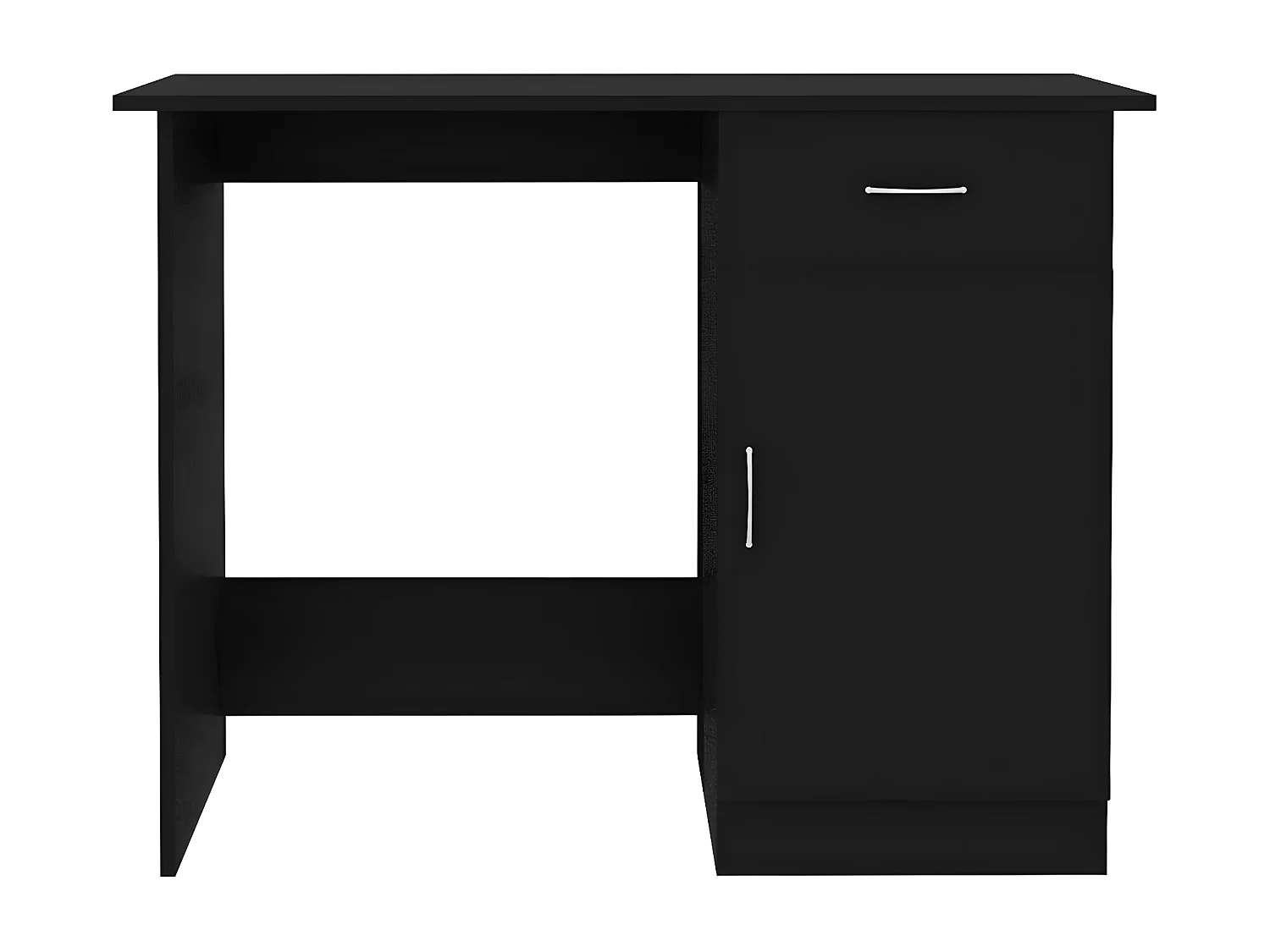 Bureau 100x50x76 cm bewerkt hout zwart