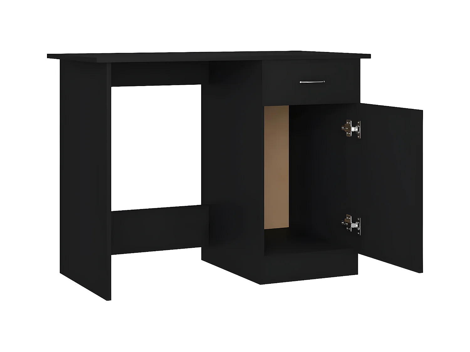 Bureau Noir 100 x 50 x 76 cm Aggloméré
