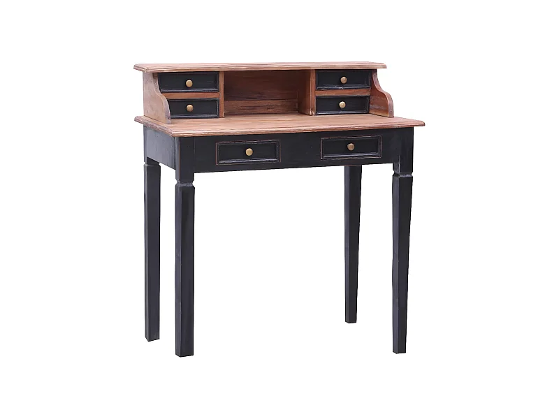 Bureau avec tiroirs 90x50x101 cm Bois de récupération solide