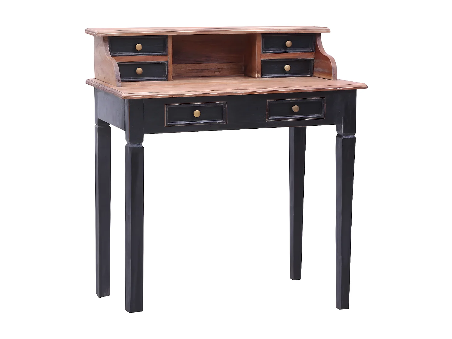 Bureau avec tiroirs 90x50x101 cm Bois de récupération solide