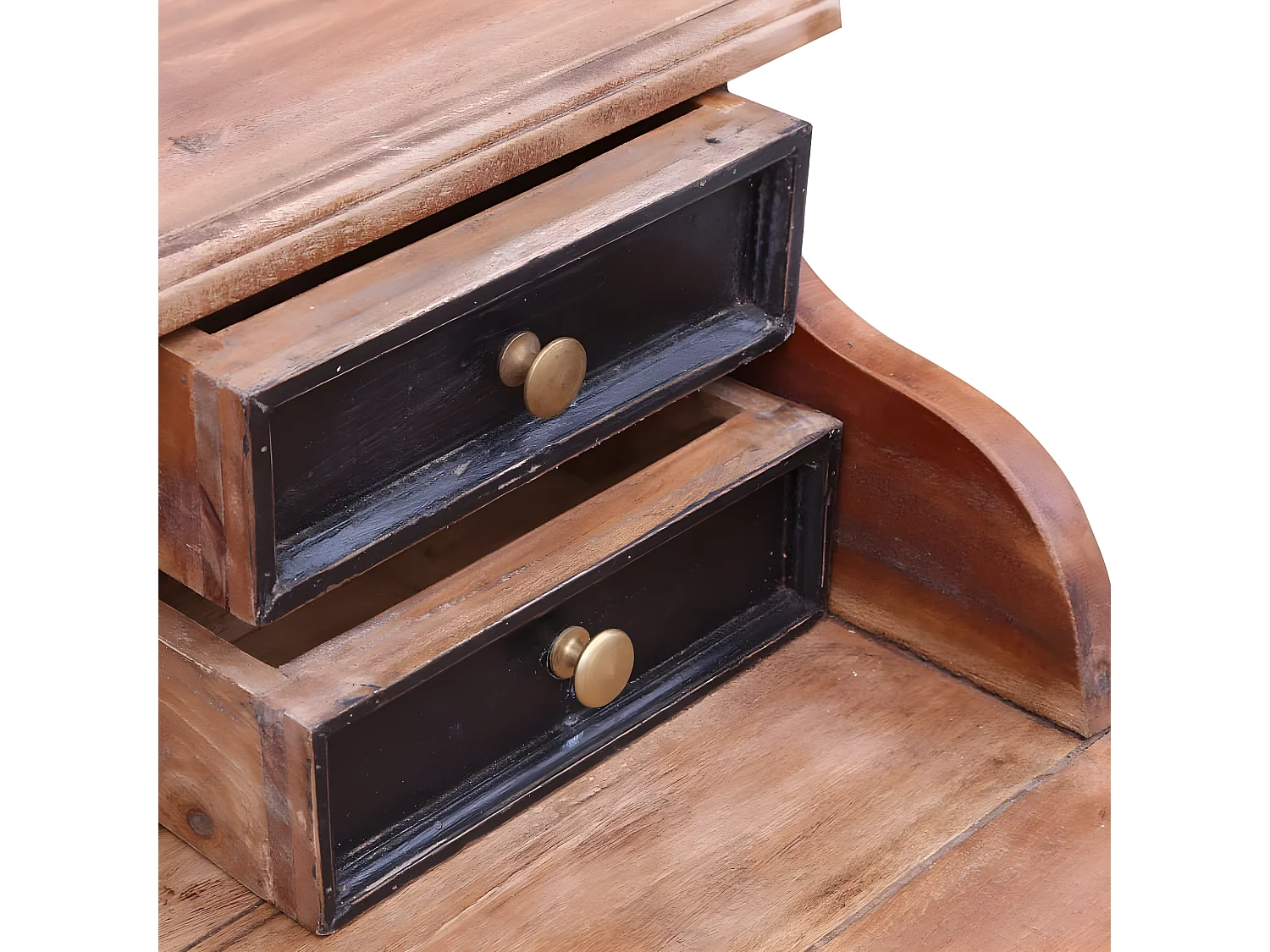 Bureau avec tiroirs 90x50x101 cm Bois de récupération solide
