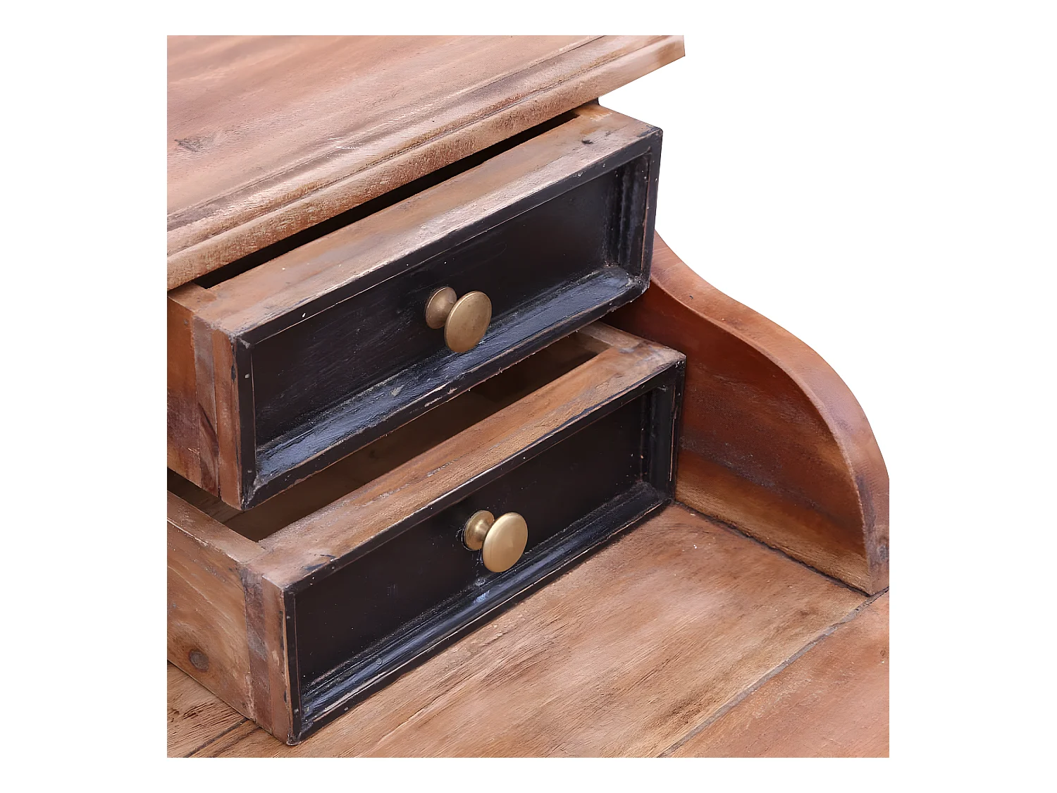 Bureau avec tiroirs 90x50x101 cm Bois de récupération solide