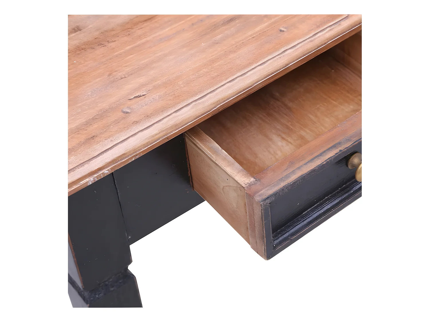 Bureau avec tiroirs 90x50x101 cm Bois de récupération solide
