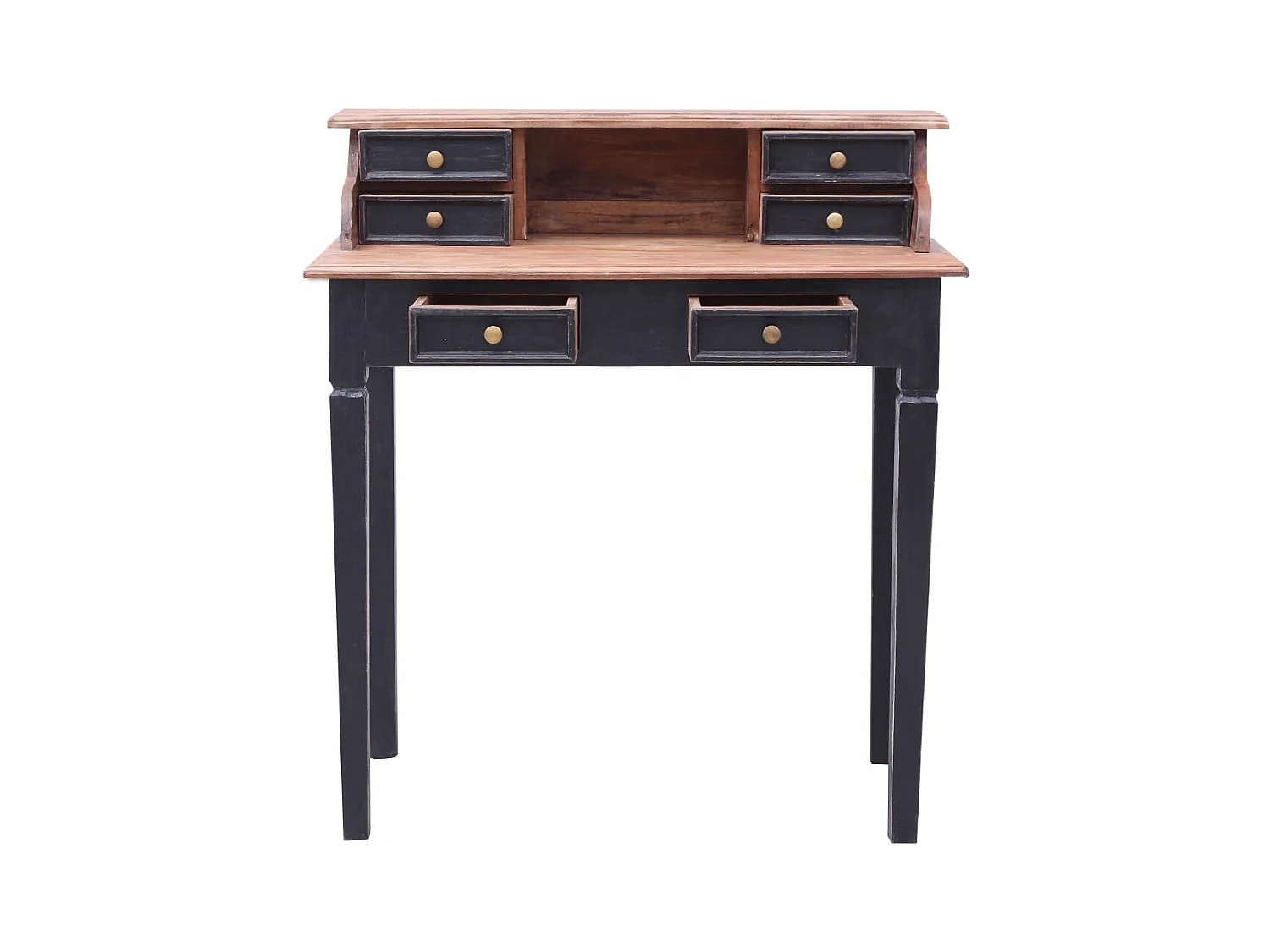 Bureau avec tiroirs 90x50x101 cm Bois de récupération solide