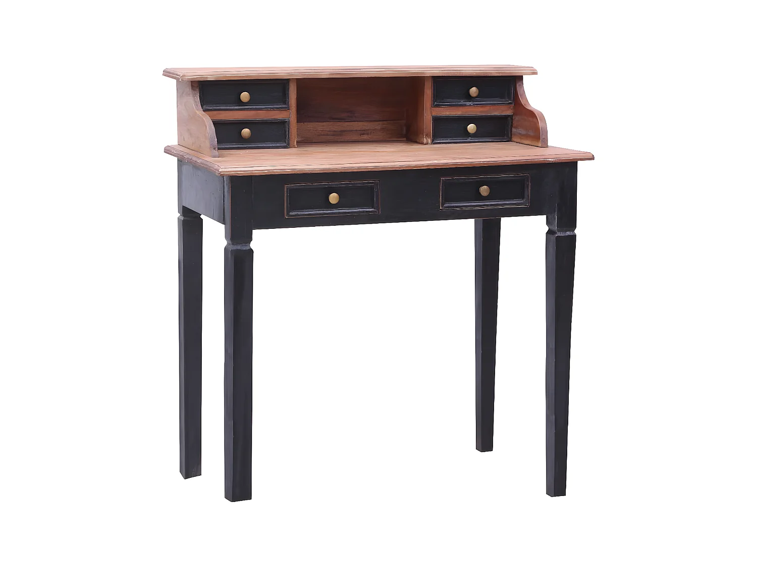 Bureau avec tiroirs 90x50x101 cm Bois de récupération solide