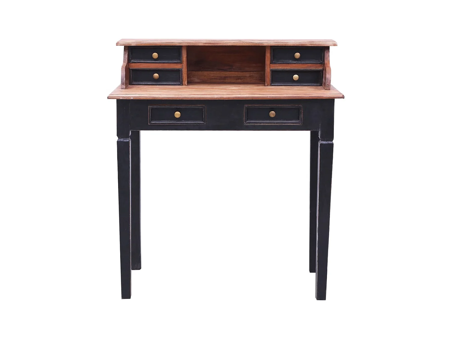 Bureau avec tiroirs 90x50x101 cm Bois de récupération solide