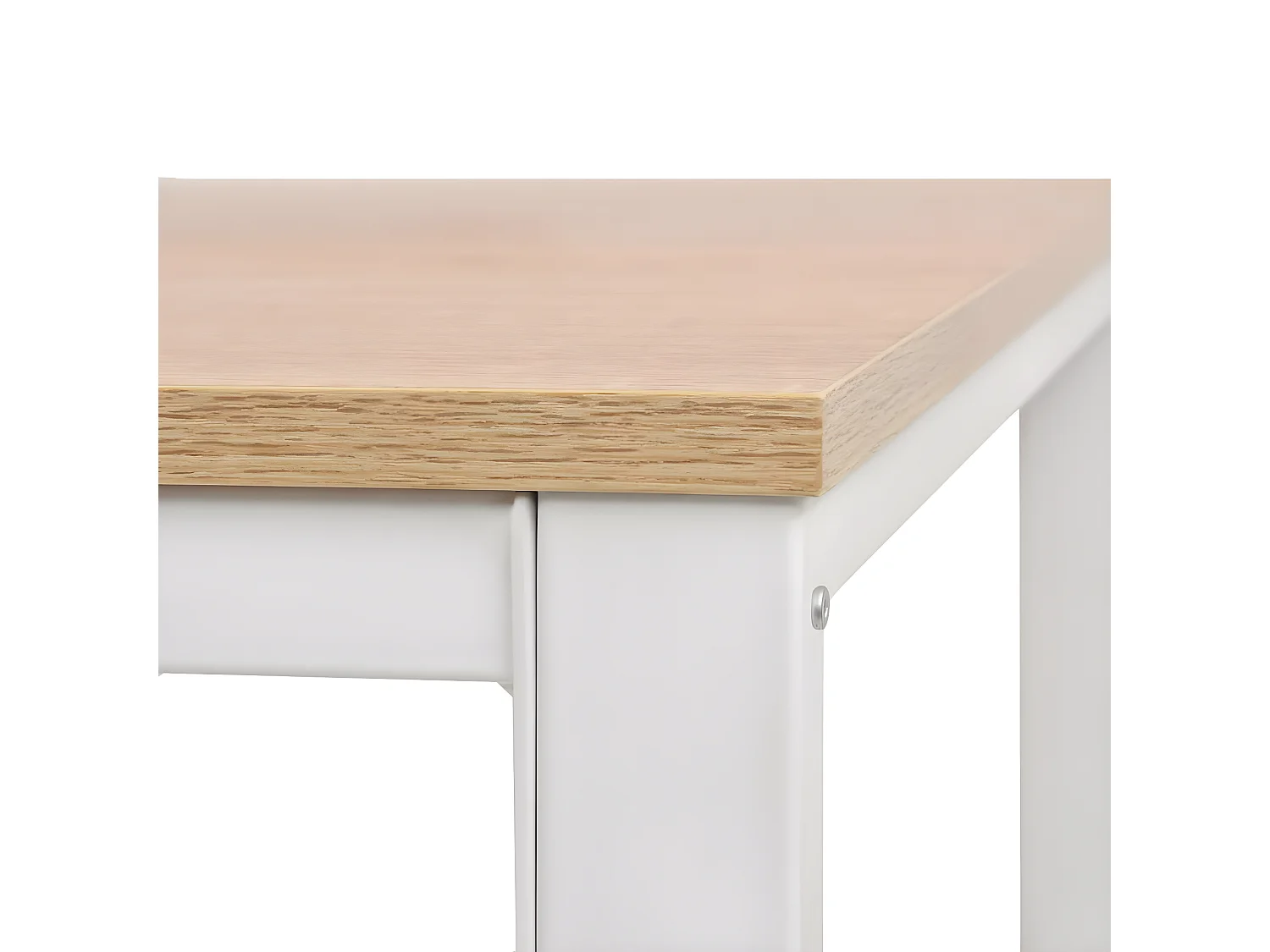 Bureau 120 x 60 x 75 cm Chêne et blanc