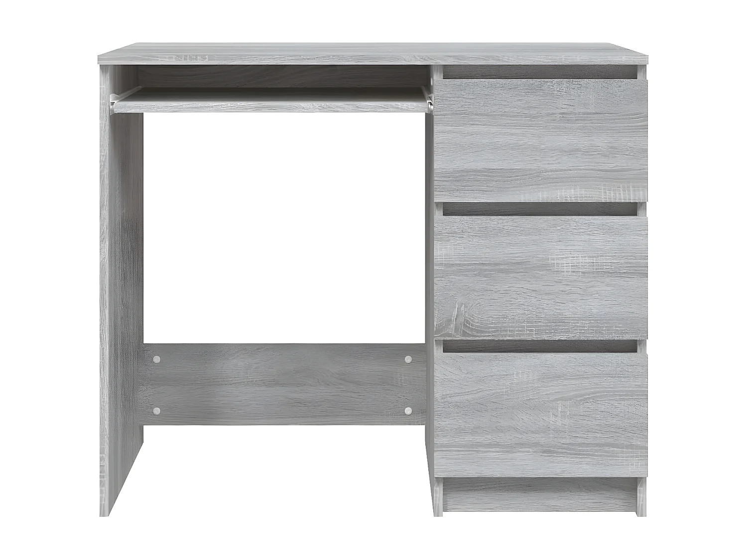 Bureau Sonoma gris 90x45x76 cm Bois d'ingénierie