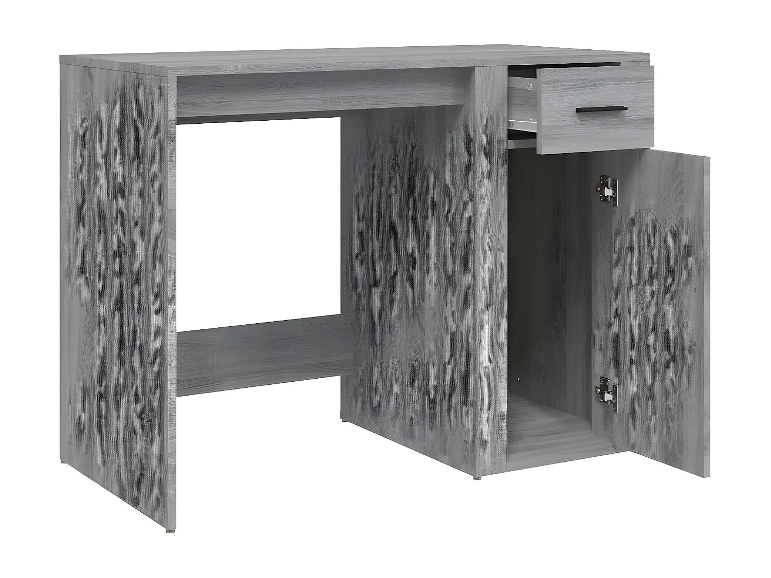 Bureau Sonoma gris 100x49x75 cm Bois d'ingénierie