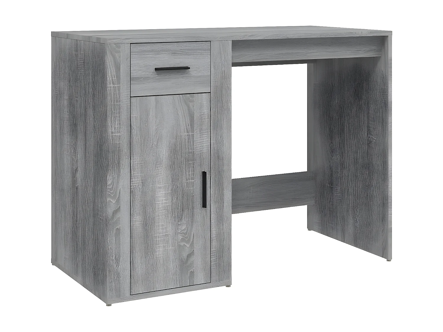 Bureau Sonoma gris 100x49x75 cm Bois d'ingénierie