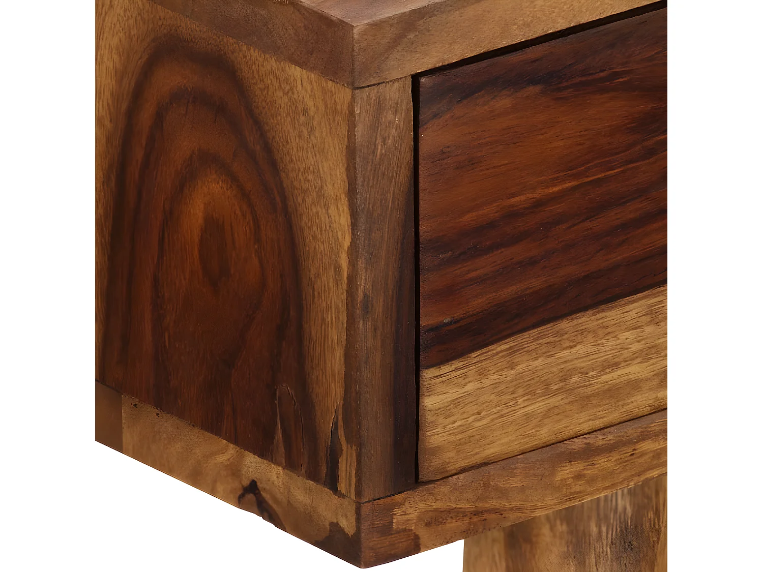 Secretária em madeira de sheesham maciça 110x55x76 cm