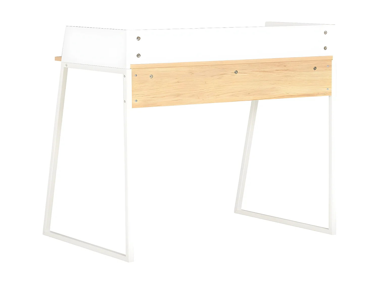 Bureau Blanc et chêne 90 x 60 x 88 cm