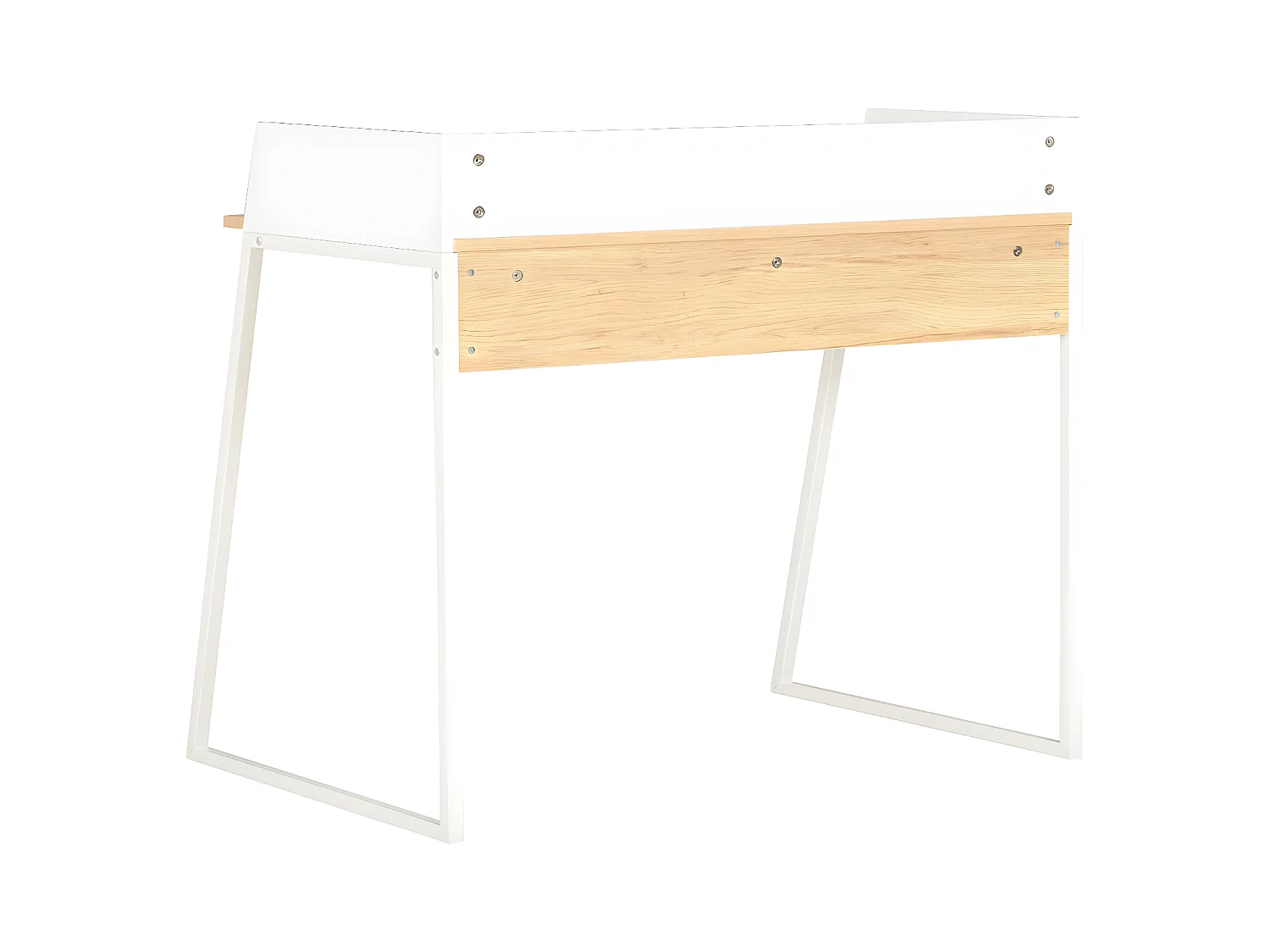 Bureau Blanc et chêne 90 x 60 x 88 cm