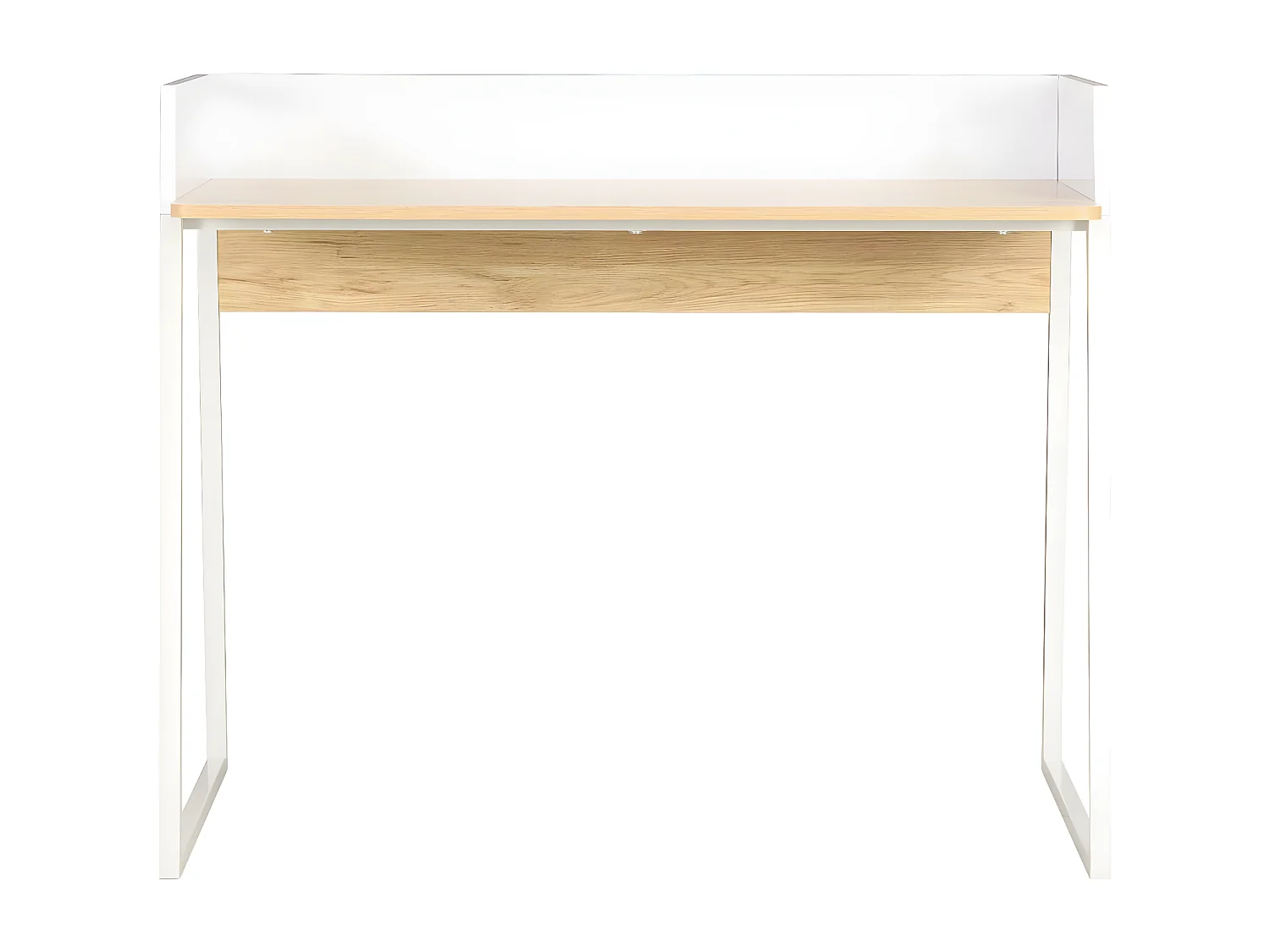 Bureau Blanc et chêne 90 x 60 x 88 cm