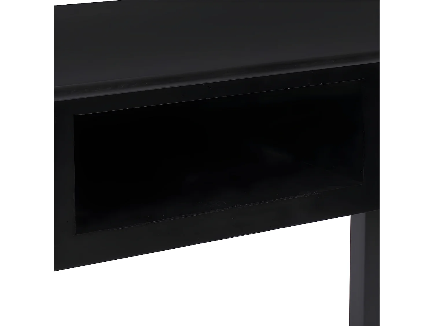 Bureau 108x45x76 cm massief paulowniahout zwart