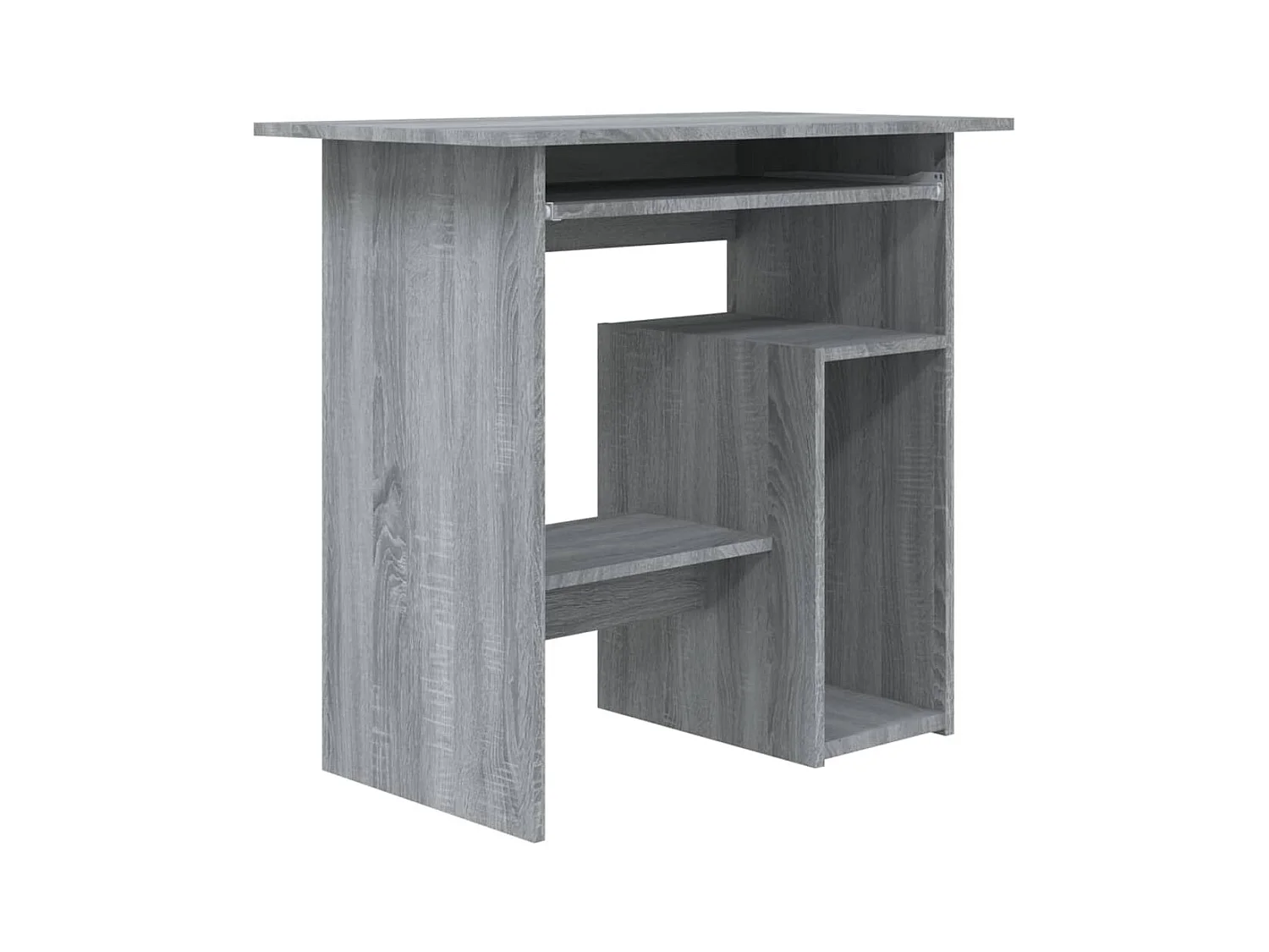 Bureau Sonoma gris 80x45x74 cm Bois d'ingénierie