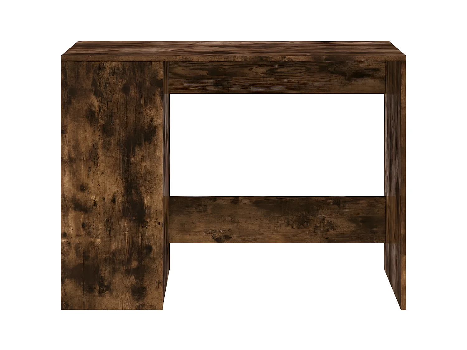 Bureau chêne fumé 102x50x75 cm bois d'ingénierie