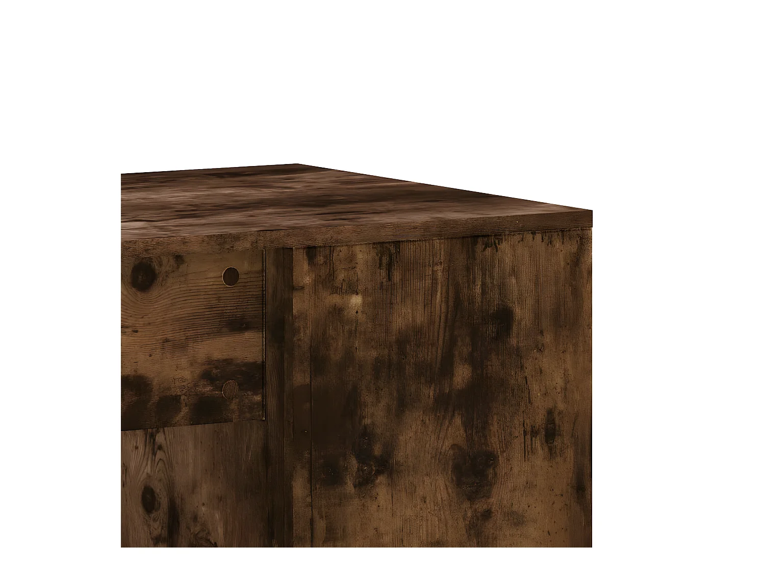 Bureau chêne fumé 102x50x75 cm bois d'ingénierie