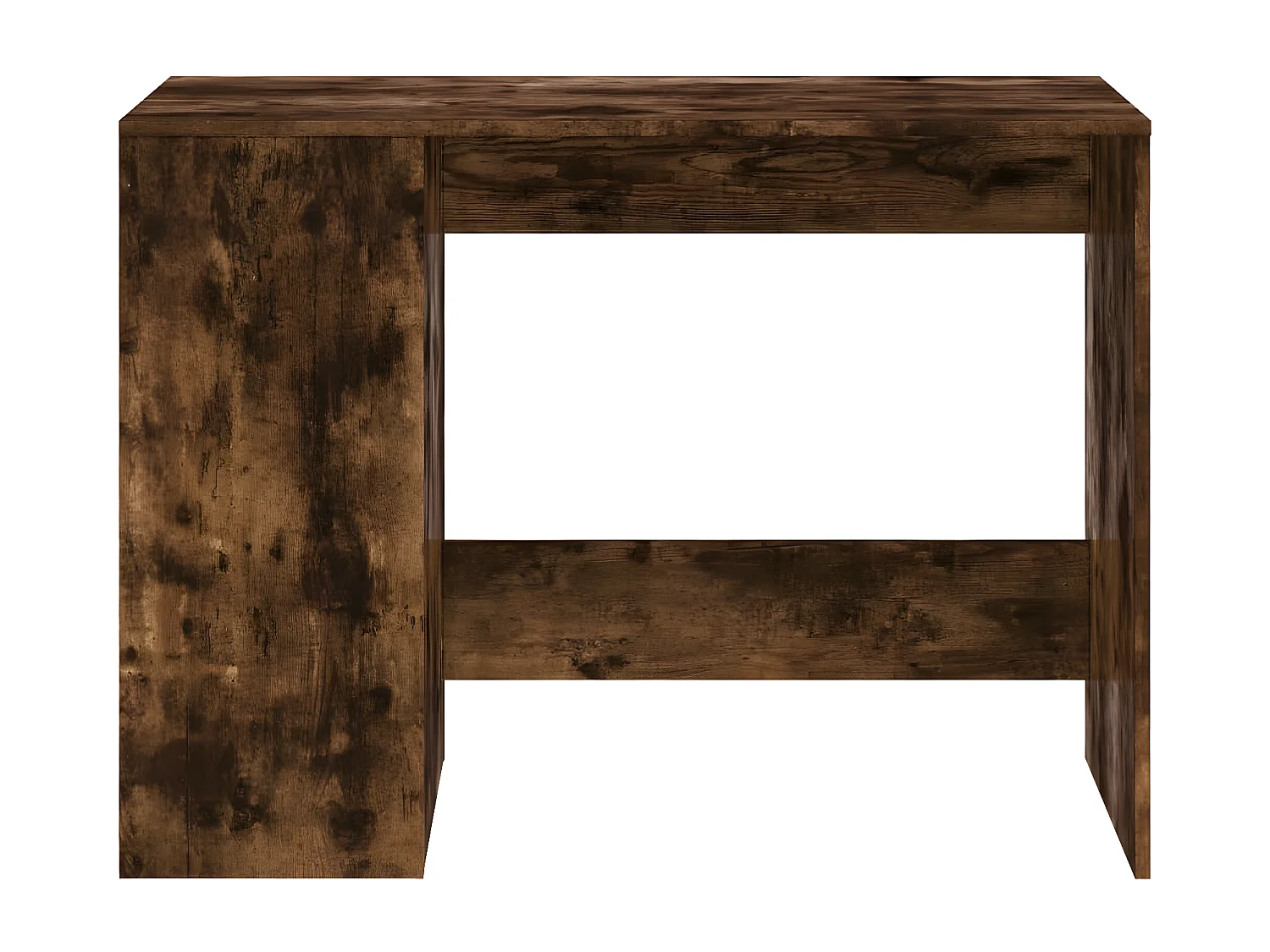 Bureau chêne fumé 102x50x75 cm bois d'ingénierie