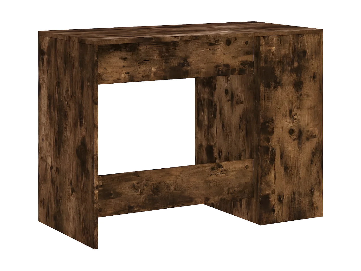 Bureau chêne fumé 102x50x75 cm bois d'ingénierie