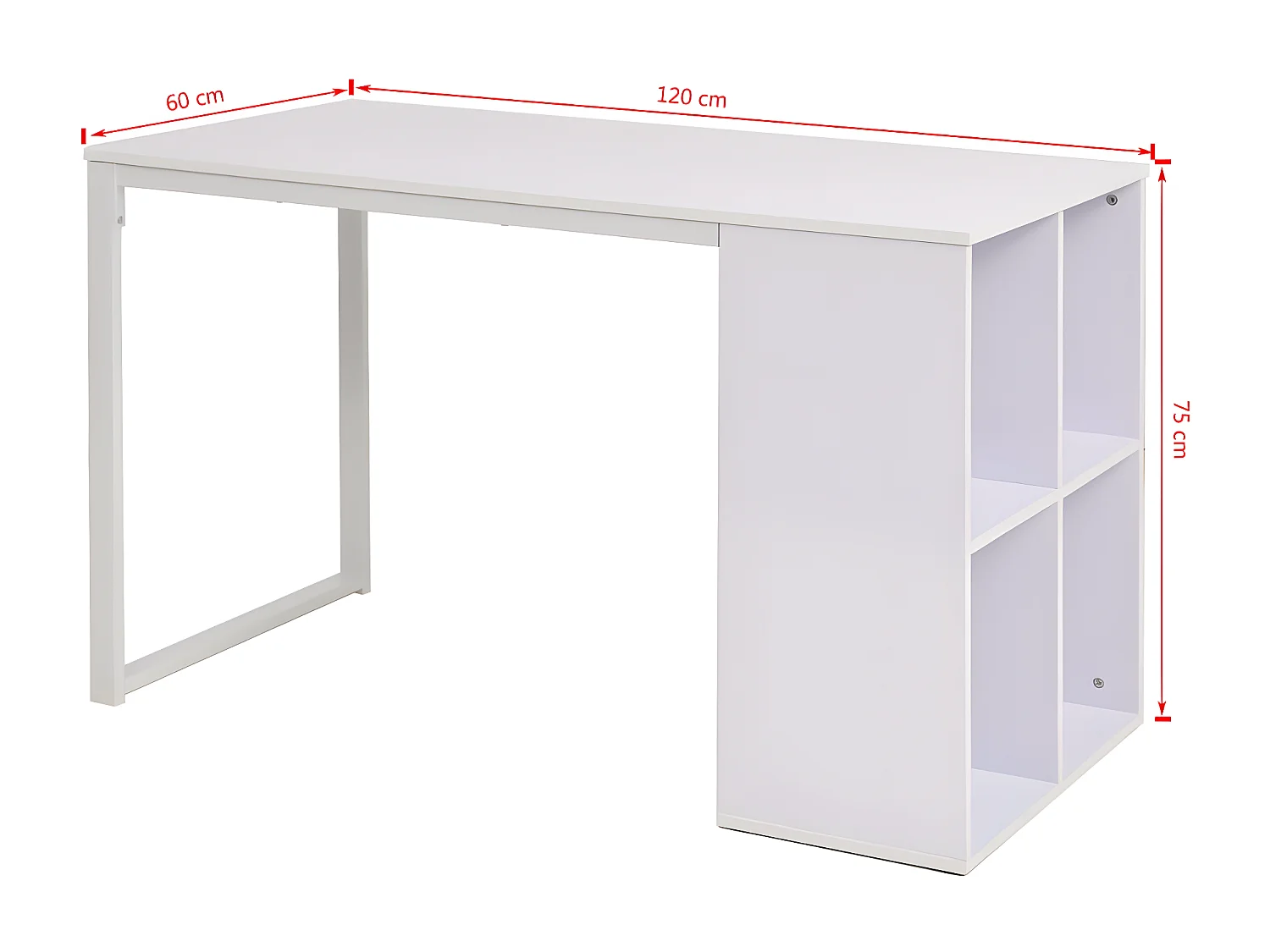 Bureau 120 x 60 x 75 cm Blanc