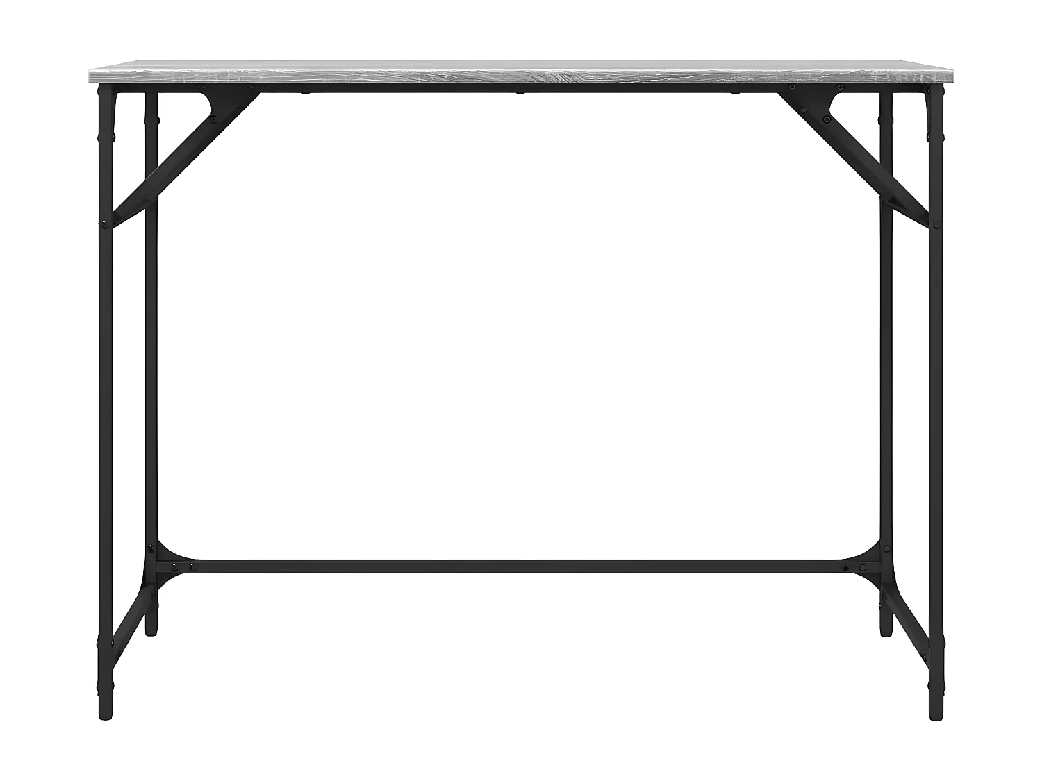 Bureau sonoma gris bois d'ingénierie et acier enduit de poudre