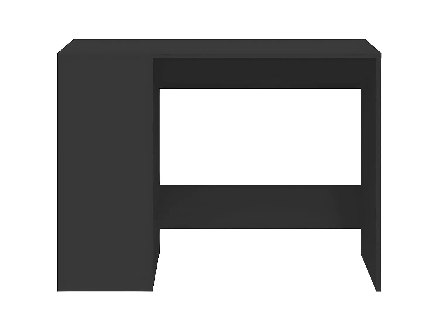 Bureau noir 102x50x75 cm bois d'ingénierie