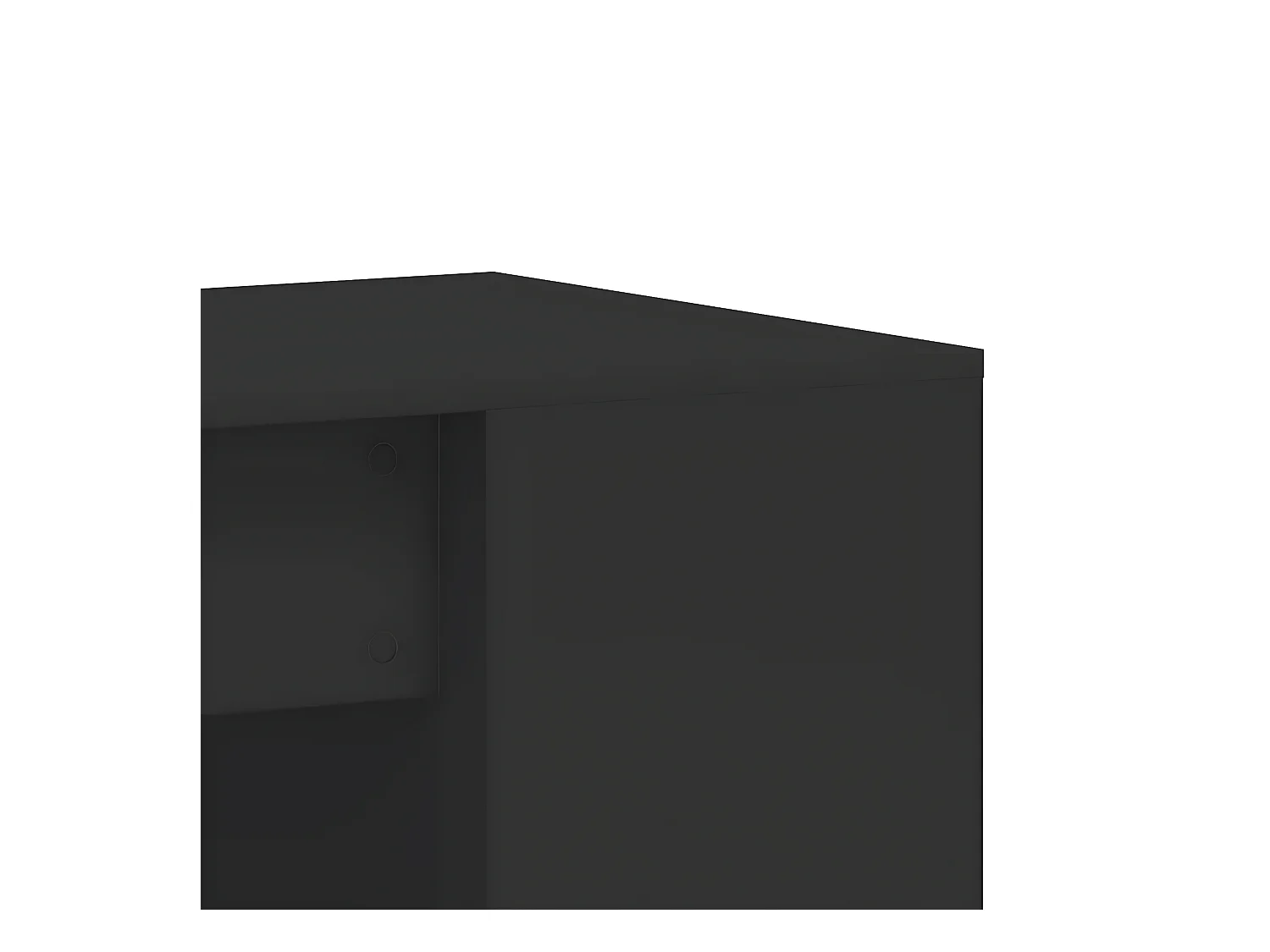 Bureau noir 102x50x75 cm bois d'ingénierie