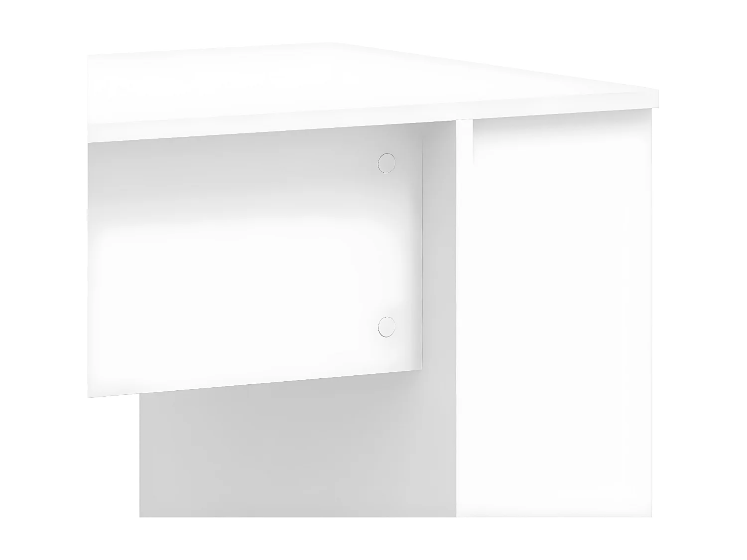 Bureau blanc 140x50x75 cm bois d'ingénierie