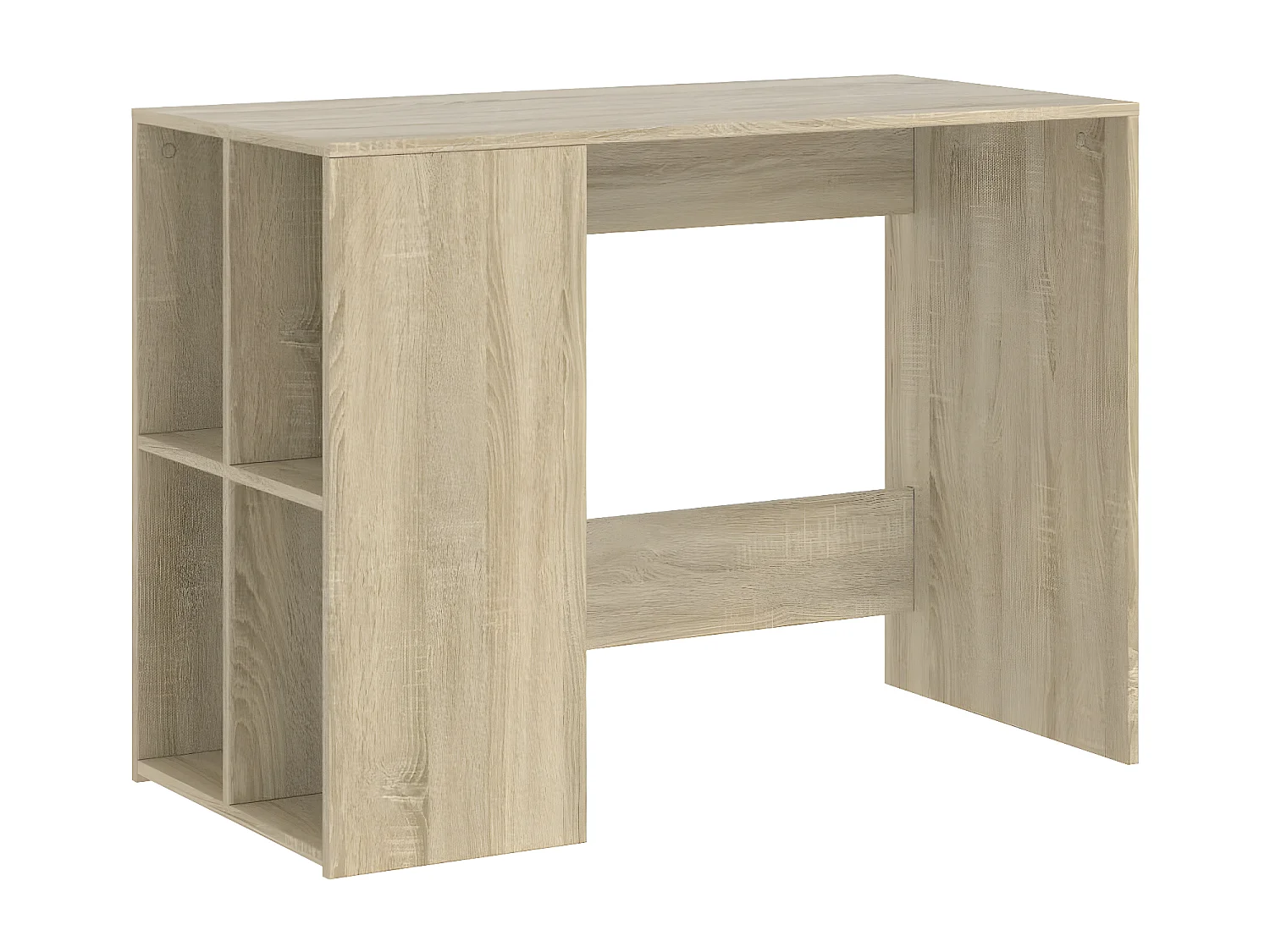 Bureau chêne sonoma 102x50x75 cm bois d'ingénierie