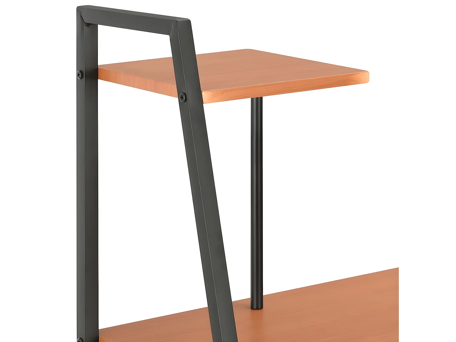Bureau avec étagère Noir et marron 102x50x117 cm