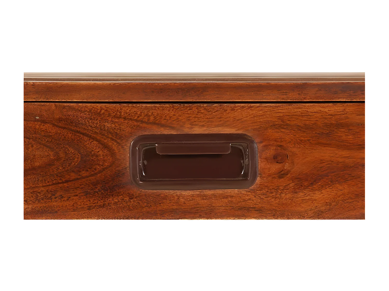 Bureau Bois d'acacia solide avec finition miel 110x50x76 cm