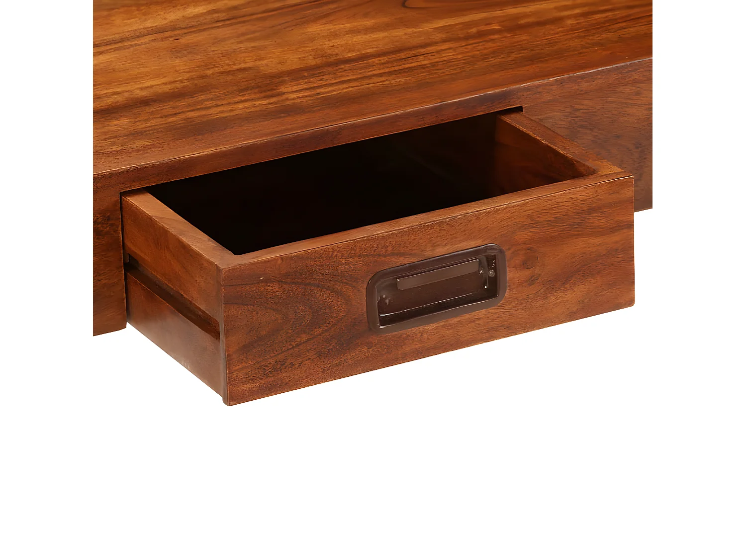 Bureau Bois d'acacia solide avec finition miel 110x50x76 cm