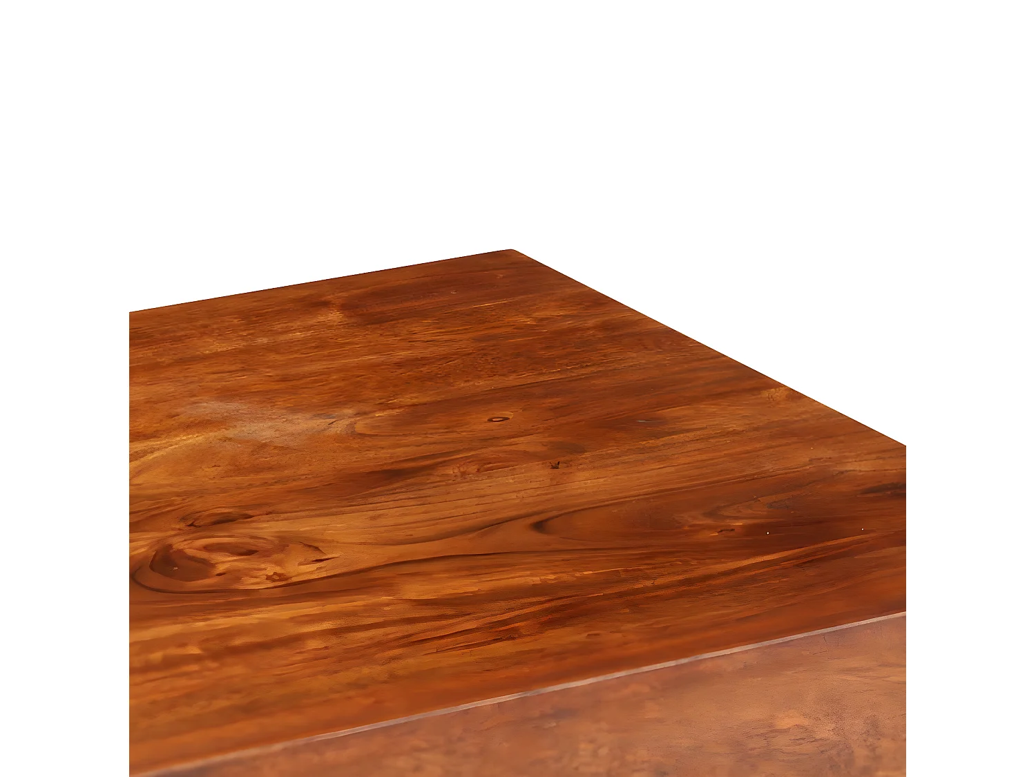 Bureau Bois d'acacia solide avec finition miel 110x50x76 cm