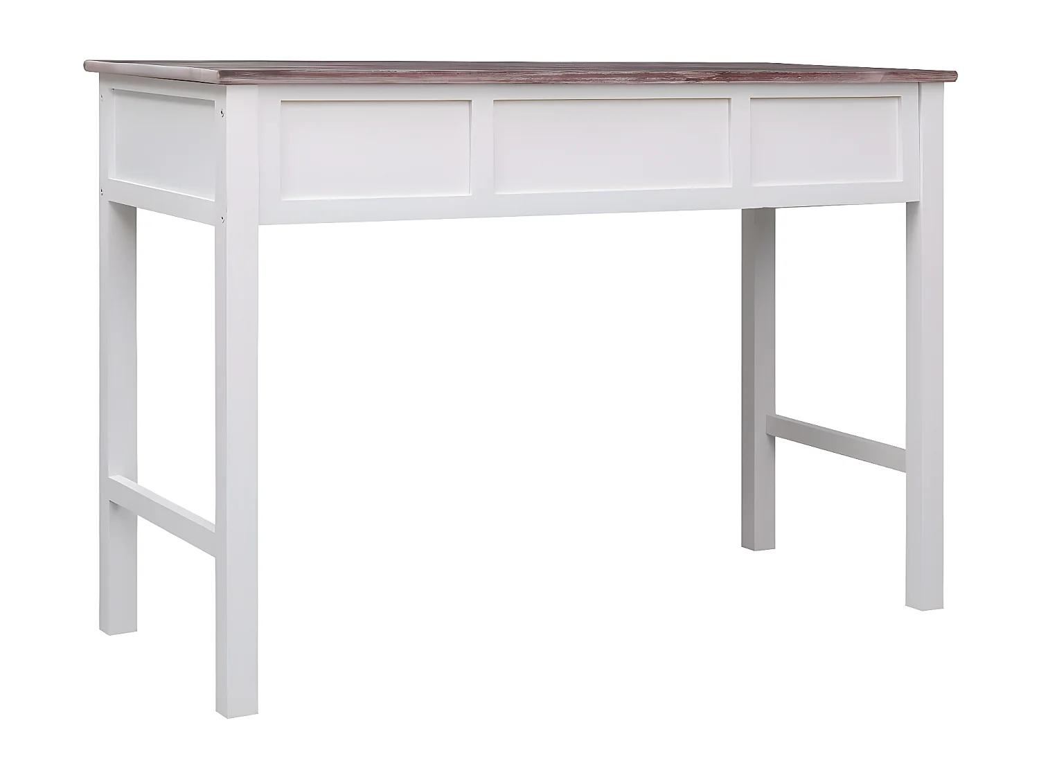 Escritorio de madera marrón 110x45x76 cm