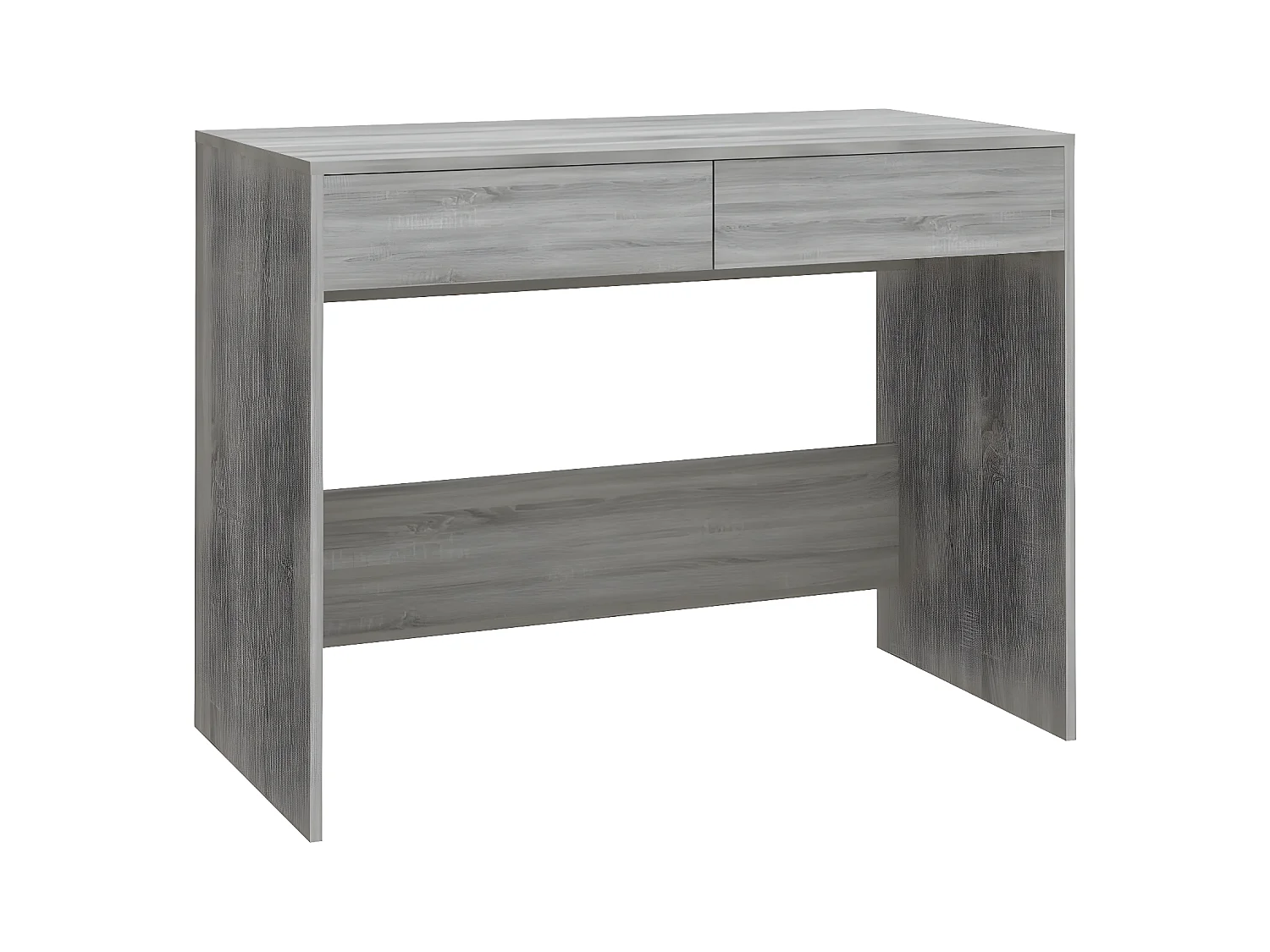 Bureau Sonoma gris 101x50x76,5 cm Aggloméré
