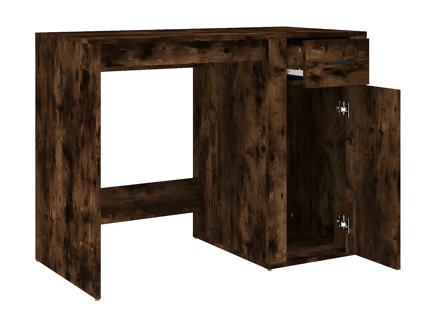 Bureau Chêne fumé 100x49x75 cm Bois d'ingénierie