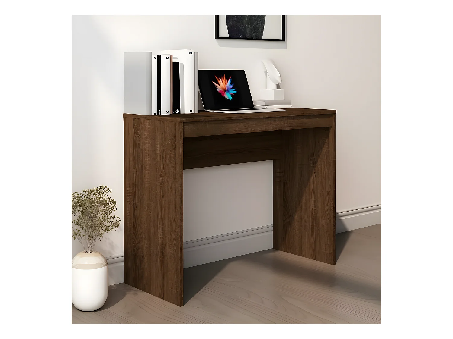 Bureau Chêne marron 90x40x72 cm Bois d'ingénierie