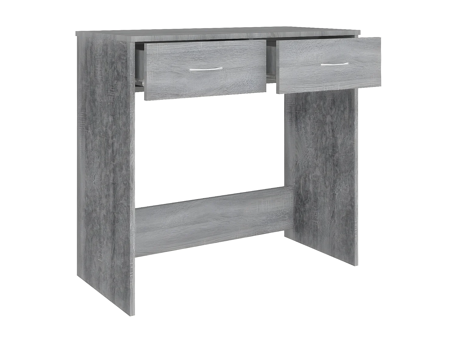 Bureau 80x40x75 cm bewerkt hout grijs sonoma eikenkleurig