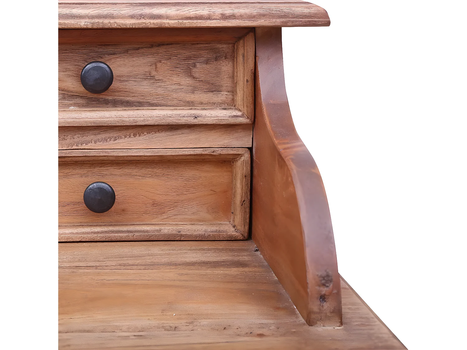 Bureau avec tiroirs 90x50x101 cm Bois de récupération solide