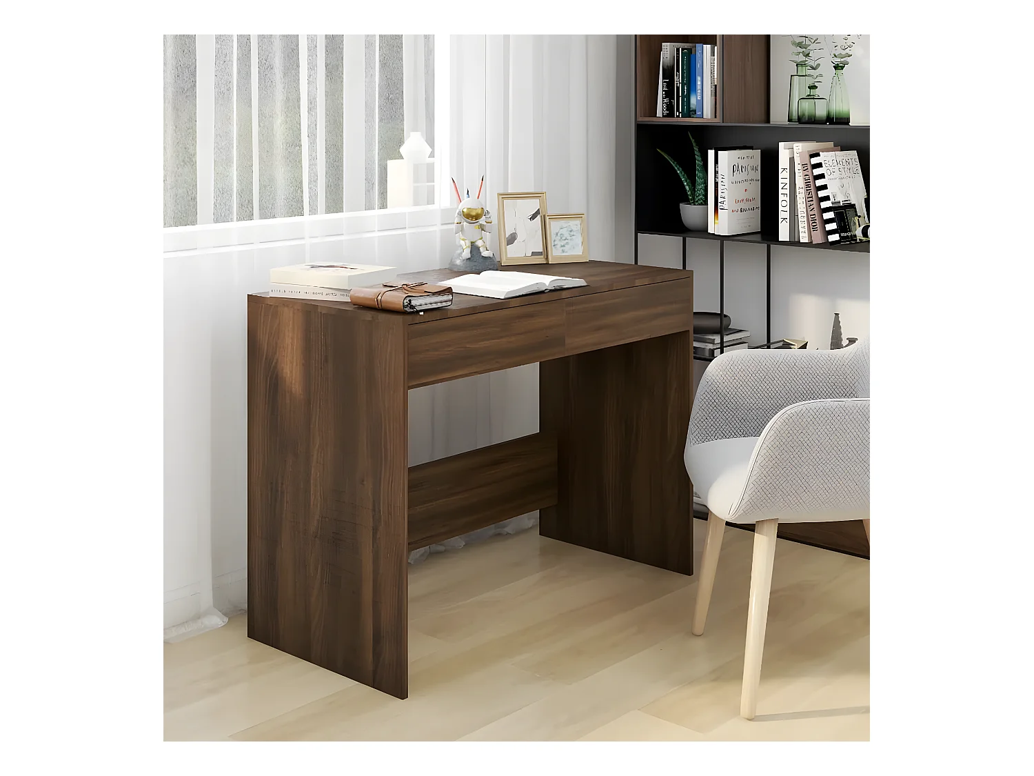 Bureau Chêne marron 101x50x76,5 cm Aggloméré