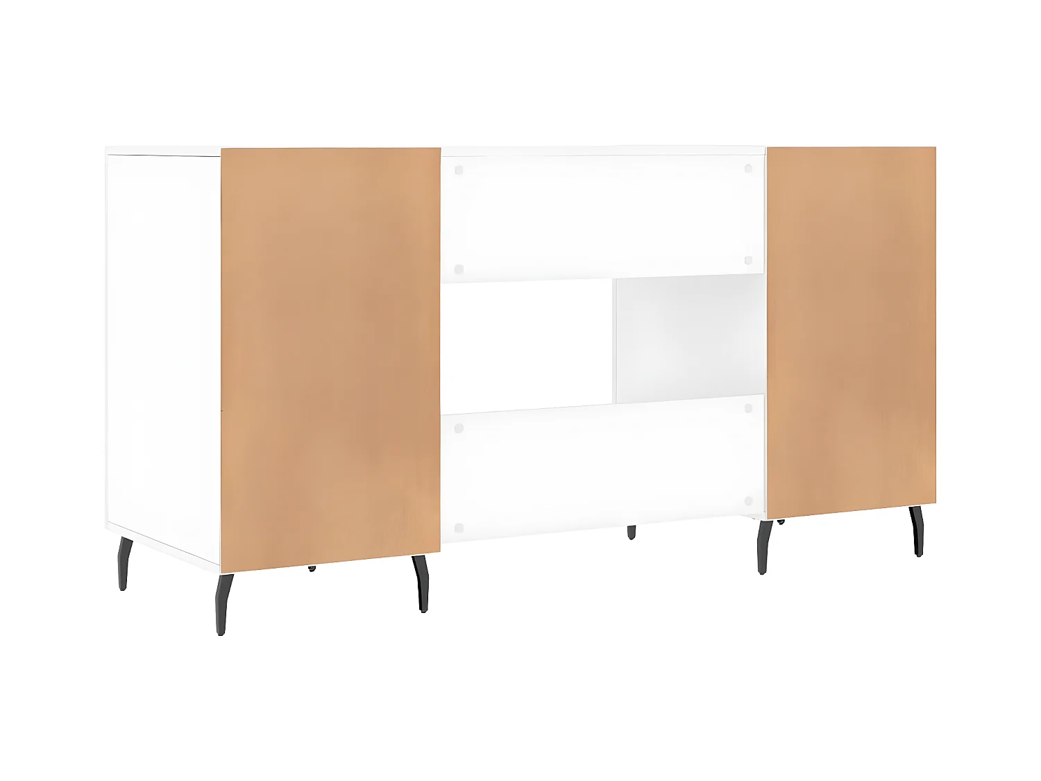 Bureau blanc 140x50x75 cm bois d'ingénierie