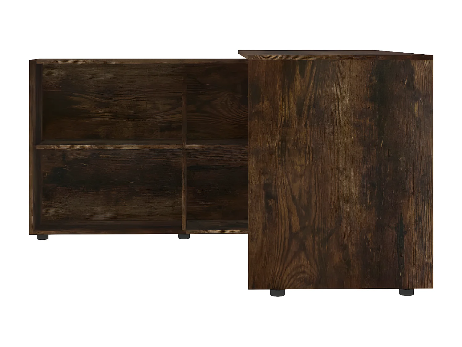 Bureau d'angle Chêne fumé Bois d'ingénierie