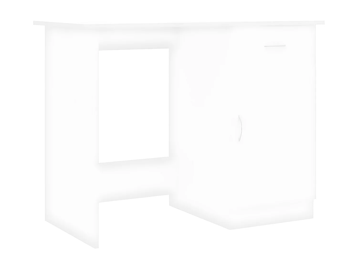 Bureau Blanc 100x50x76 cm Bois d'ingénierie