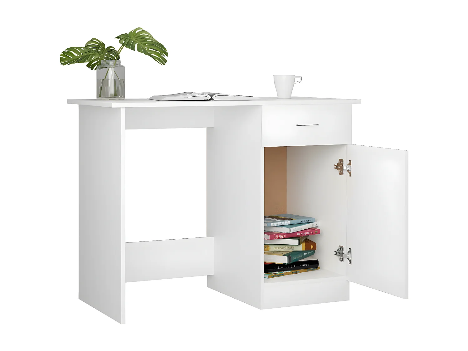 Bureau Blanc 100x50x76 cm Bois d'ingénierie