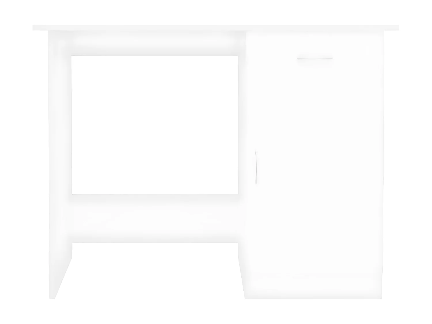 Bureau Blanc 100x50x76 cm Bois d'ingénierie