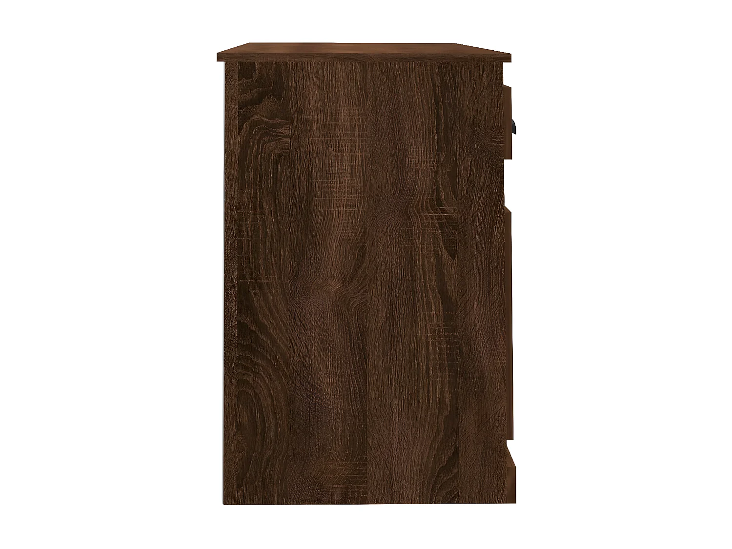 Bureau avec tiroir chêne marron 115x50x75 cm bois d'ingénierie